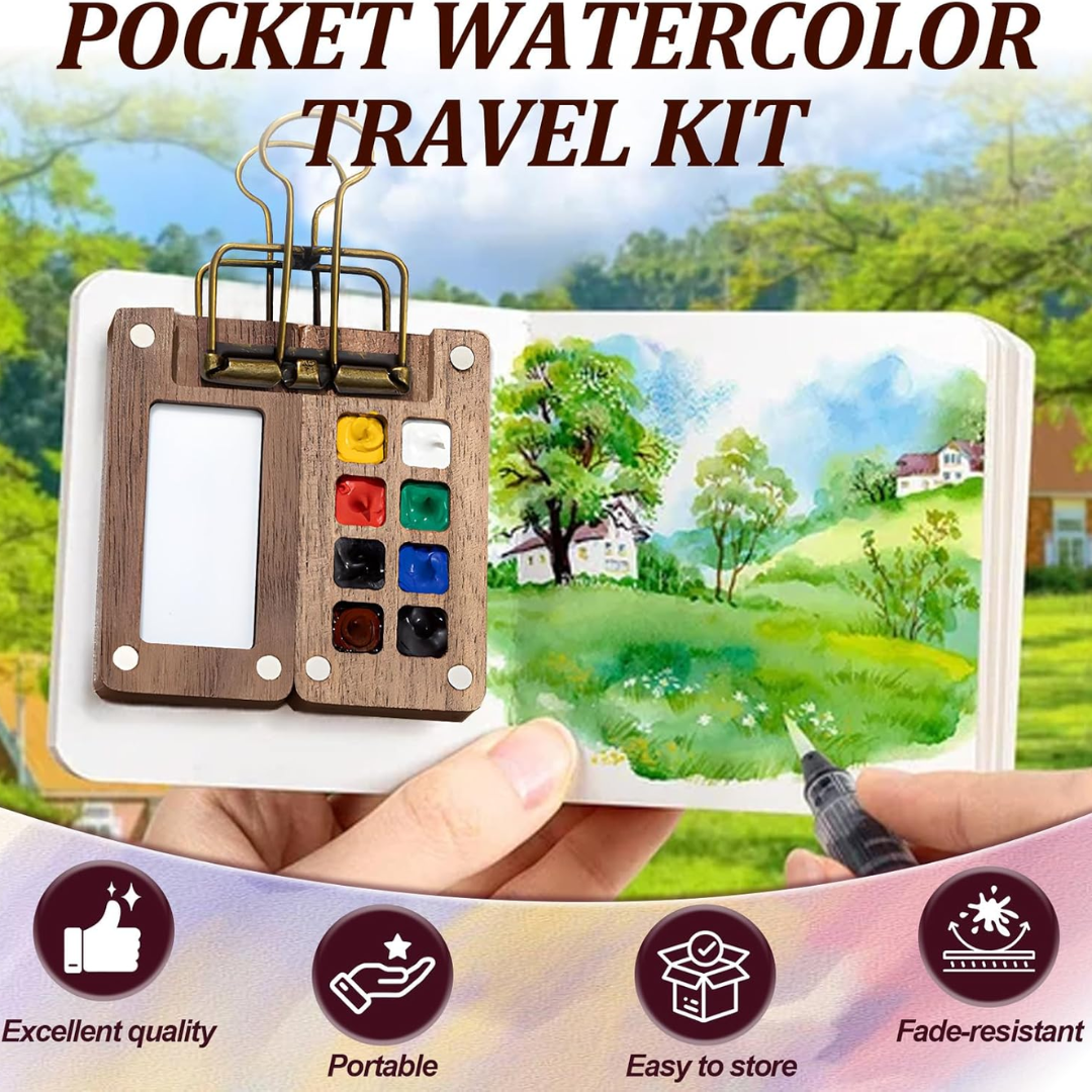 Mini Portable Watercolor Kit