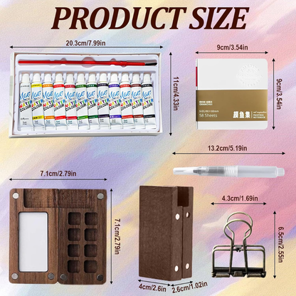 Mini Portable Watercolor Kit